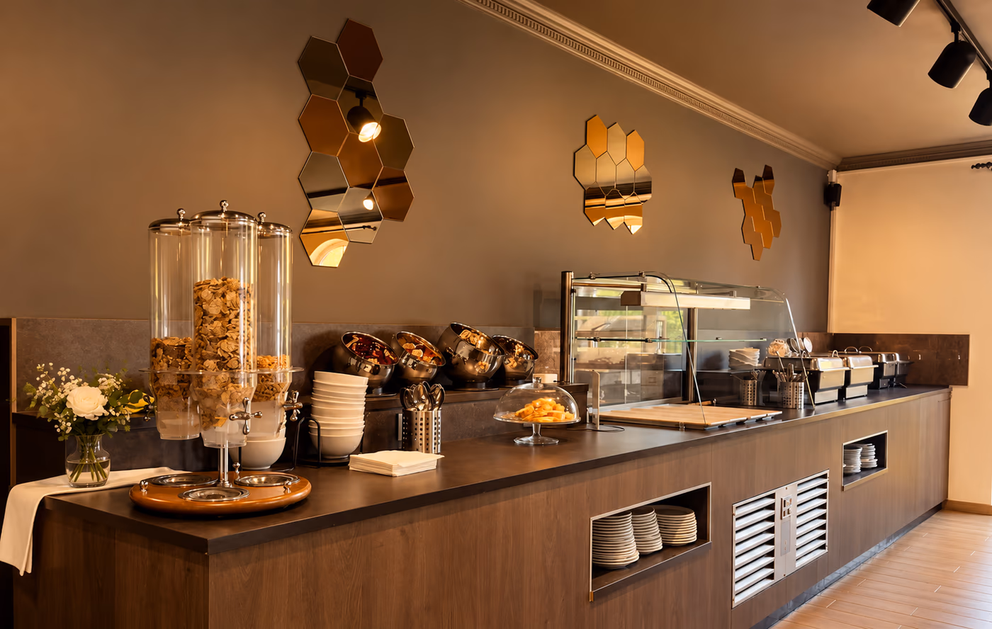 Een buffet opgesteld bij Prins Van Oranje